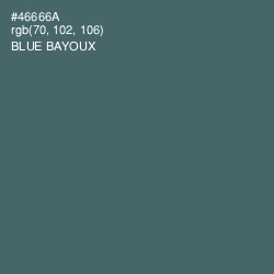 #46666A - Blue Bayoux Color Image